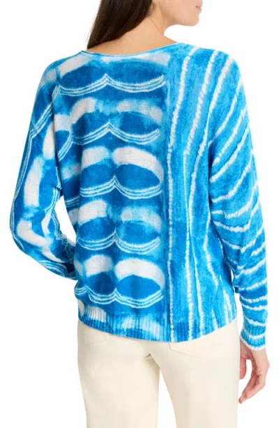 Nic + Zoe Nic+zoe Shifting Tides Super Sweater In Blue