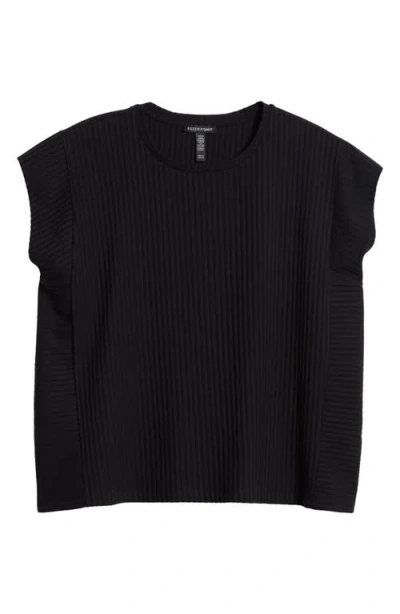 Eileen Fisher Ribbed Dolman Sleeve Top