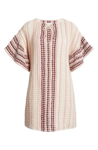 Saylor Allirra Open Stitch Knit Shift Minidress