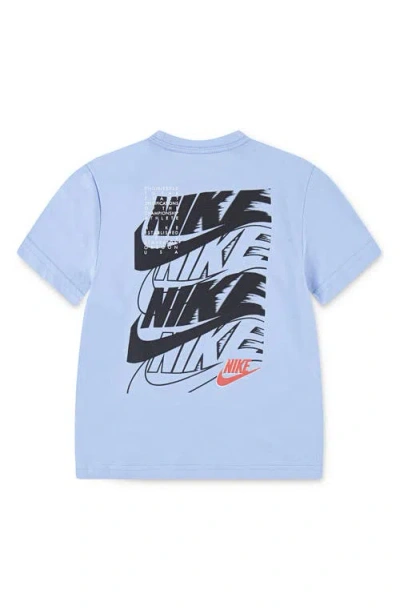 Nike Boys' On The Move Basic Short Sleeve Tee - Little Kid In Blue