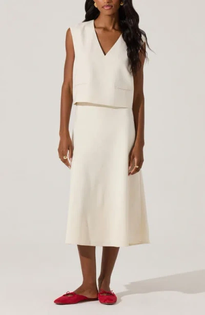 Astr The Label Flared Midi Skirt
