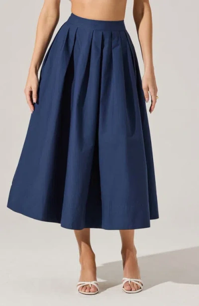 Astr The Label Cotton Midi Skirt
