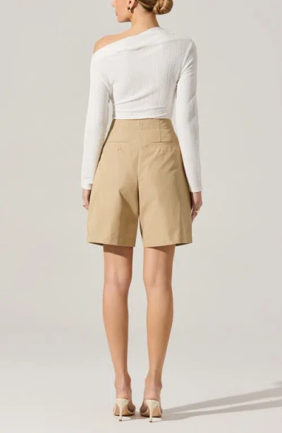 Astr The Label One Shoulder Textured Top