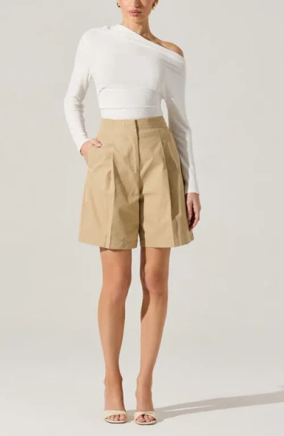 Astr The Label One Shoulder Textured Top