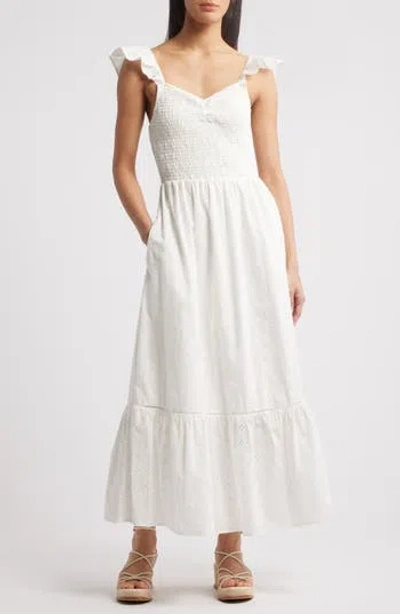 Lost + Wander La Luna Smocked Maxi Dress