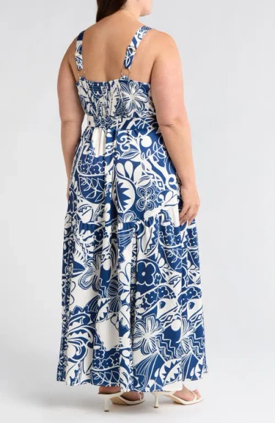 Ciebon Nenette Floral Print Sleeveless Maxi Dress