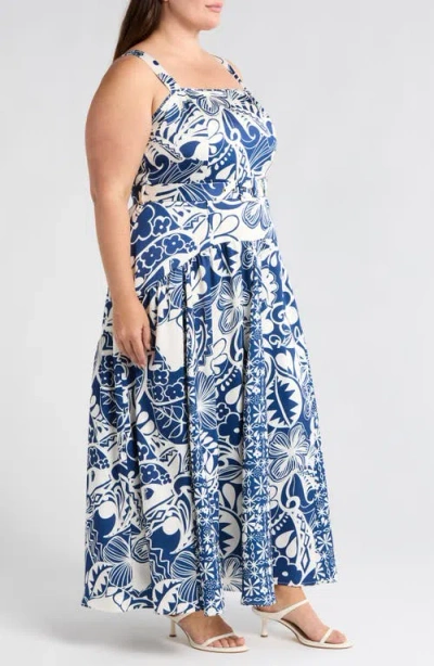 Ciebon Nenette Floral Print Sleeveless Maxi Dress