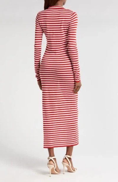 Wayf Colette Stripe Long Sleeve Knit Dress