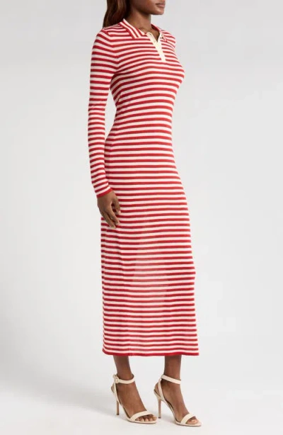 Wayf Colette Stripe Long Sleeve Knit Dress