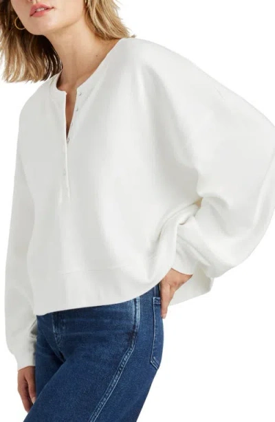 Splendid Henley Balloon Sleeve Sweatshirt