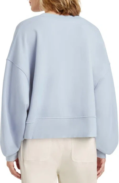 Splendid Henley Balloon Sleeve Sweatshirt