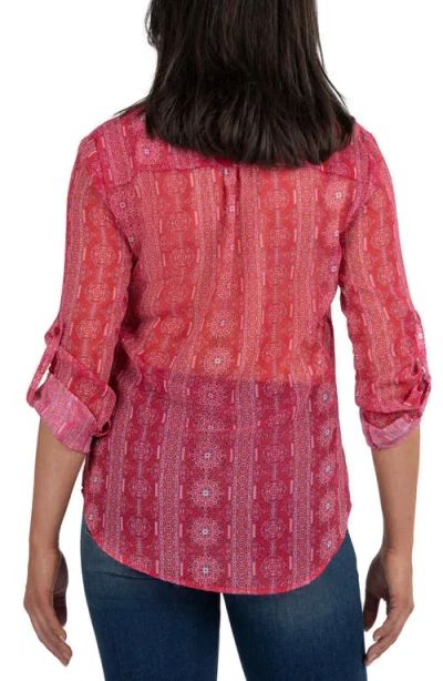 Kut From The Kloth Jasmine Chiffon Button-up Shirt