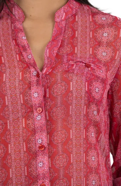 Kut From The Kloth Jasmine Chiffon Button-up Shirt