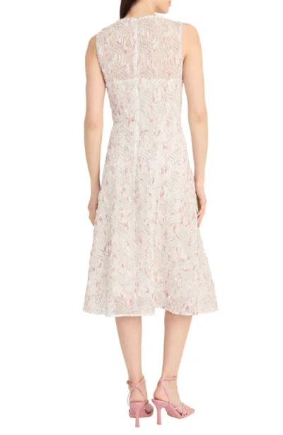 Maggy London Embroidered A-line Midi Dress