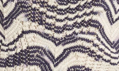 Nic + Zoe Wave Mix Knit Tank Top In Indigo