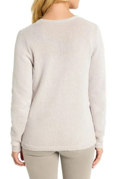 Nic + Zoe Mid Rise Straight Pocket Jeans In Beige In Gray