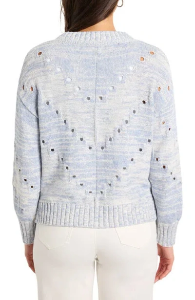 Nic + Zoe Pointelle Cord Sweater