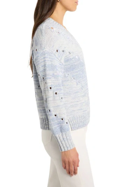 Nic + Zoe Pointelle Cord Sweater