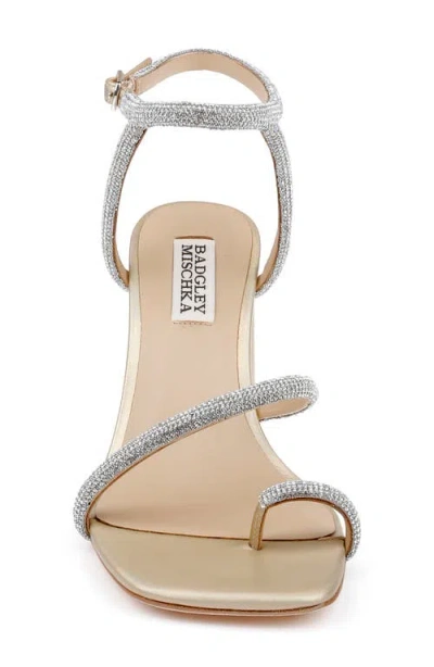 Badgley Mischka Collection Dalilah Ankle Strap Toe Loop Sandal