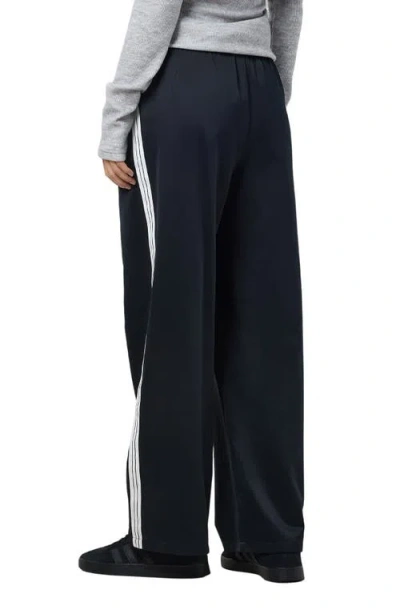 Noisy May Jess Side Stripe Satin Wide Leg Pants