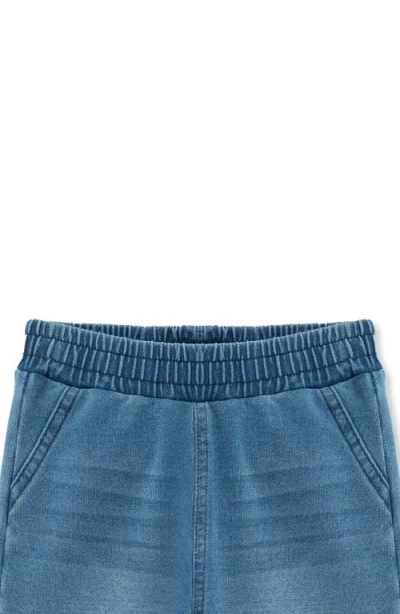 Habitual Kids Eyelet Embroidered Hoodie & Pull-on Jeans Set In Blue