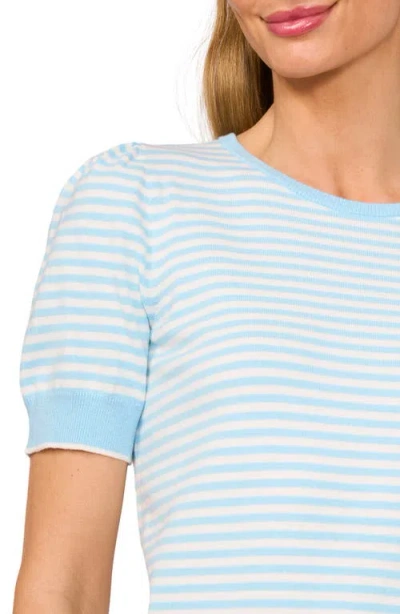 Cece Stripe Short Sleeve Sweater