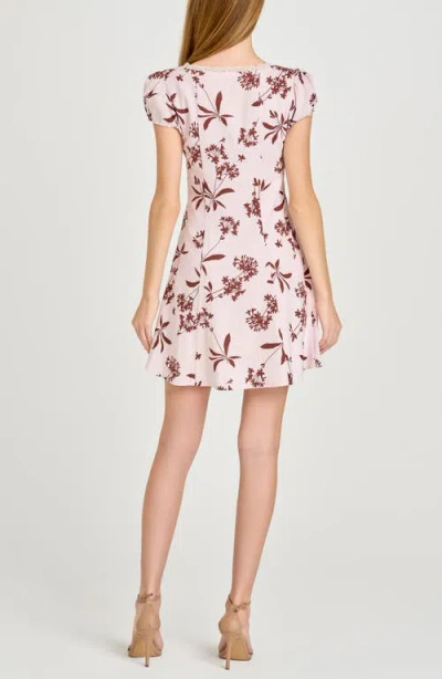 Wayf Cara Cap Sleeve Linen Blend Minidress