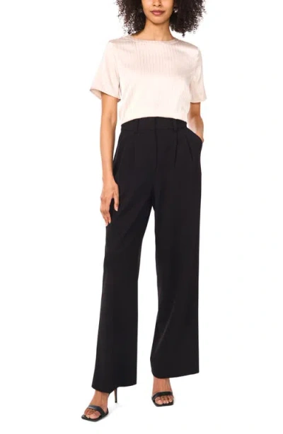 Vince Camuto Metallic Stripe Satin Top