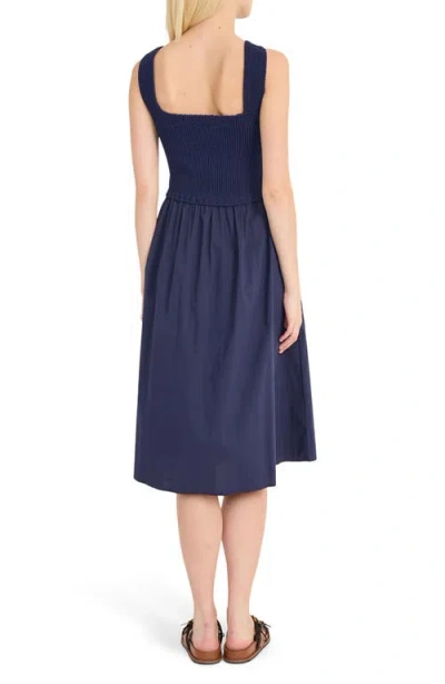 Luxely Mixed Media A-line Dress