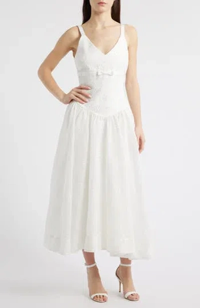 Likely Breena Eyelet Midi Sundress