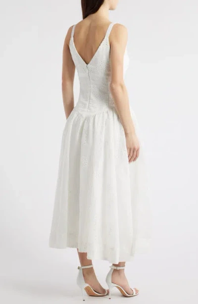 Likely Breena Eyelet Midi Sundress