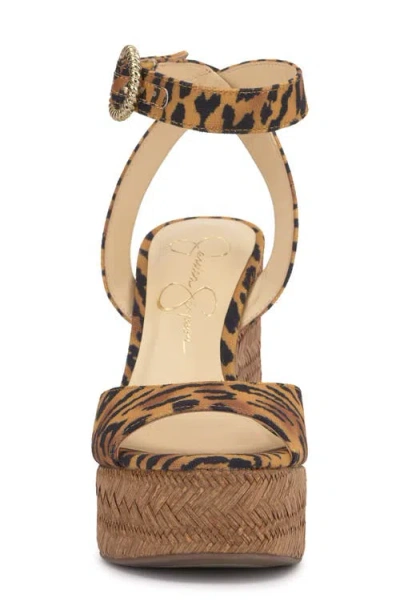 Jessica Simpson Women's Kamindi Ankle-strap Platform Wedge Sandals