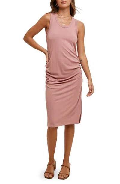 Wishlist Ruched Rib Tank Dress