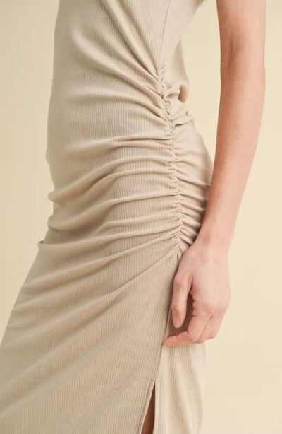 Wishlist Ruched Rib Tank Dress