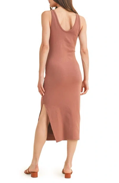 Wishlist Side Ruched Knit Midi Dress