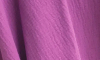 Wishlist Smocked Handkerchief Hem Midi Dress In Purple