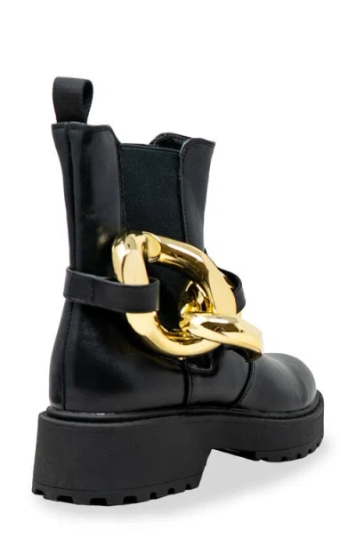 Chase & Chloe Chase And Chloe Chunky Chain Strap Lug Boot