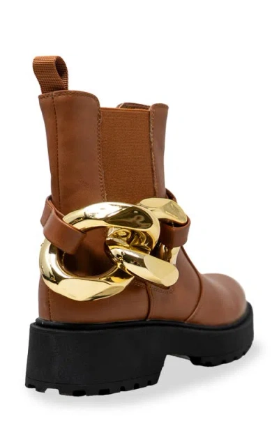 Chase & Chloe Chase And Chloe Chunky Chain Strap Lug Boot