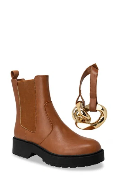 Chase & Chloe Chase And Chloe Chunky Chain Strap Lug Boot