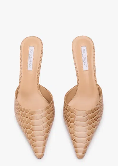 Tony Bianco Sicily Tan Python