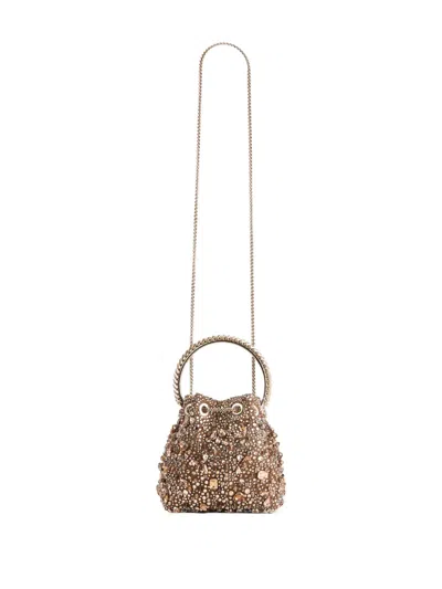 Jimmy Choo Bon Bon Crystal-embellished Bucket Bag
