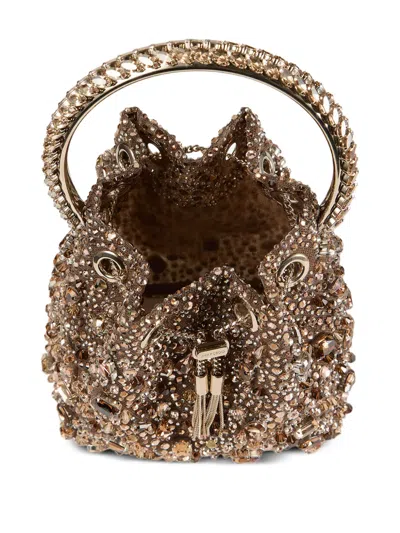 Jimmy Choo Bon Bon Crystal-embellished Bucket Bag