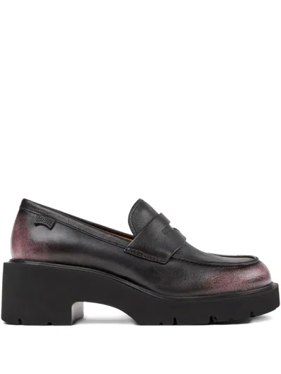 Camper Milah Penny Loafer In Black
