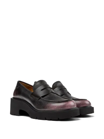 Camper Milah Penny Loafer In Black