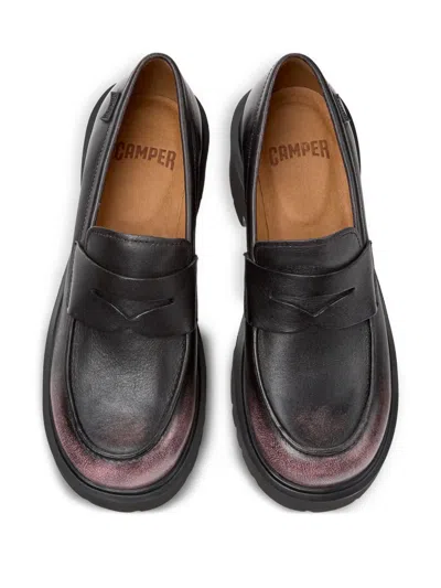 Camper Milah Penny Loafer In Black