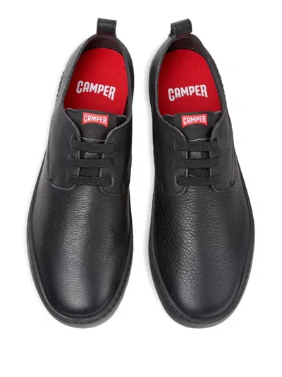 Camper Peu Touring Leather Sneakers In Black