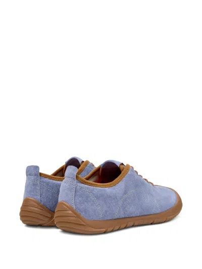 Camper Peu Path Lace-up Nubuck Leather Sneakers In Blue