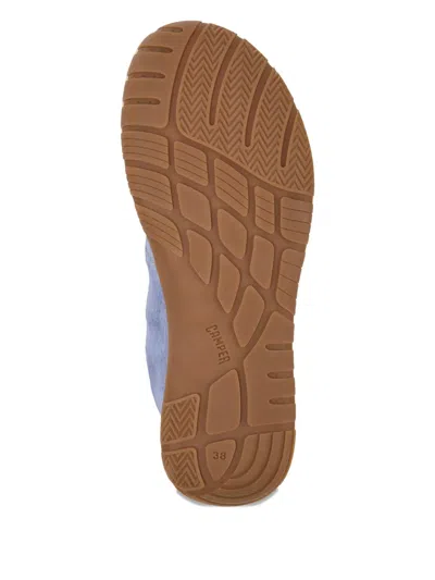 Camper Peu Path Lace-up Nubuck Leather Sneakers In Blue