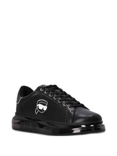 Karl Lagerfeld Logo-embellished Sneakers In Black