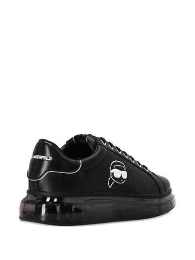 Karl Lagerfeld Logo-embellished Sneakers In Black
